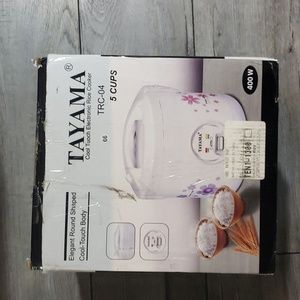 Tayama Automatic Rice Cooker & Food Steamer 5 Cup, White (TRC-04) tested working